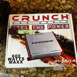 Crunch Powerone P1-650.4  4 Chanel Car Audio Amplifier -